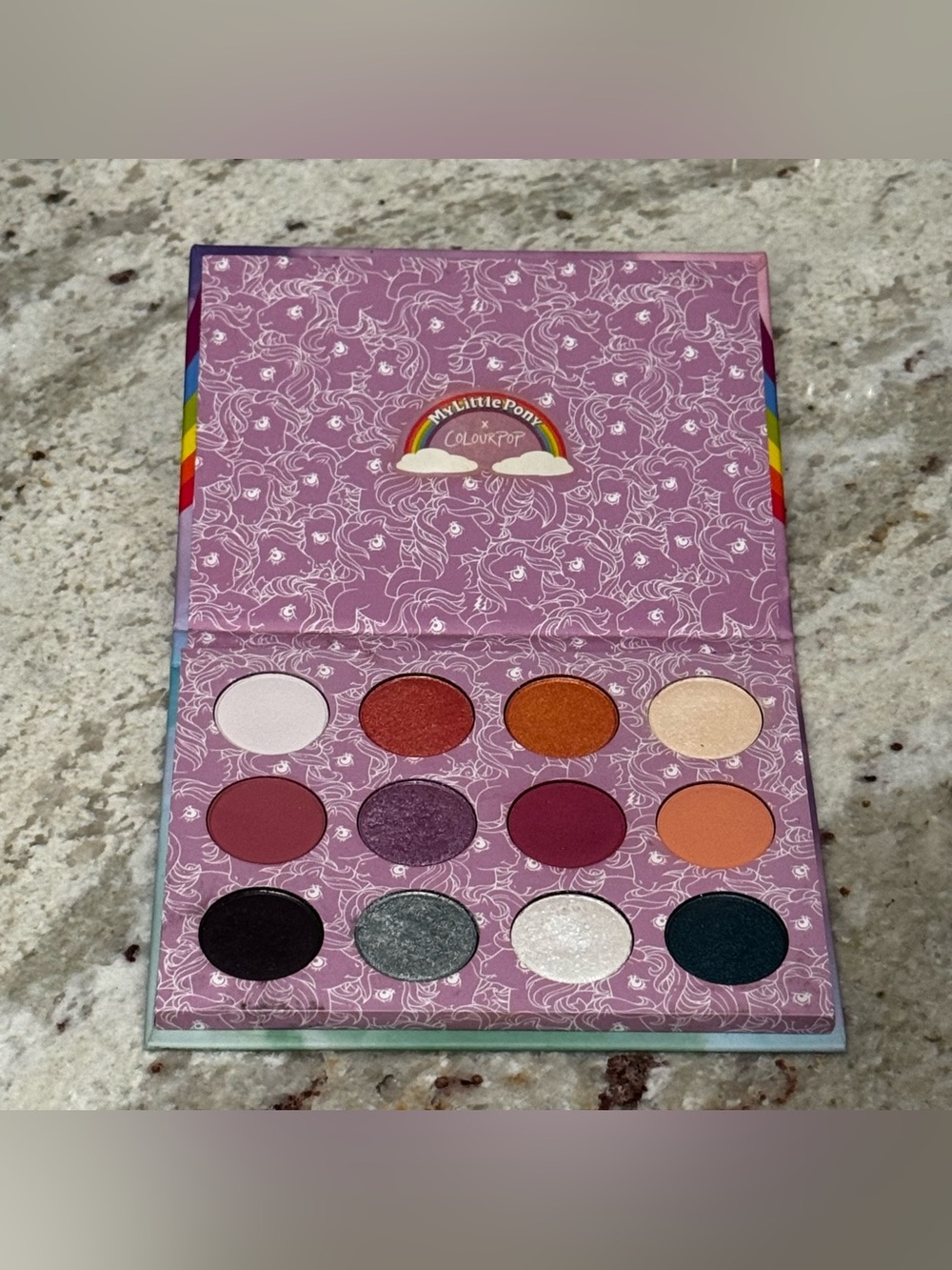 ColourPop My Little Pony Rainbow & Purple Eyeshadow Palette